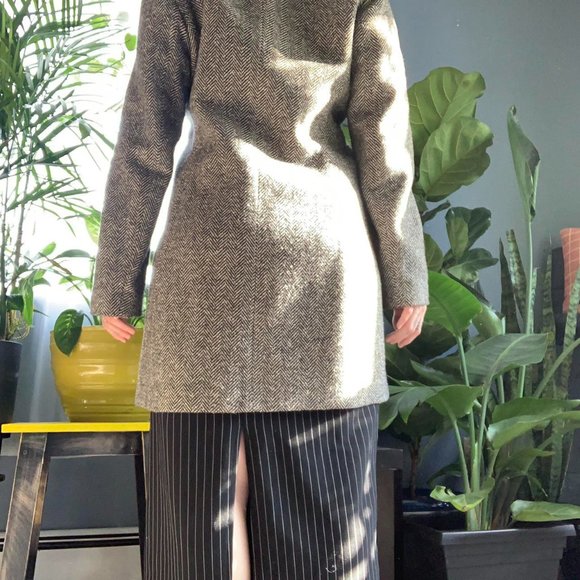 ☾classic herringbone button up jacket☽ - Picture 4 of 4